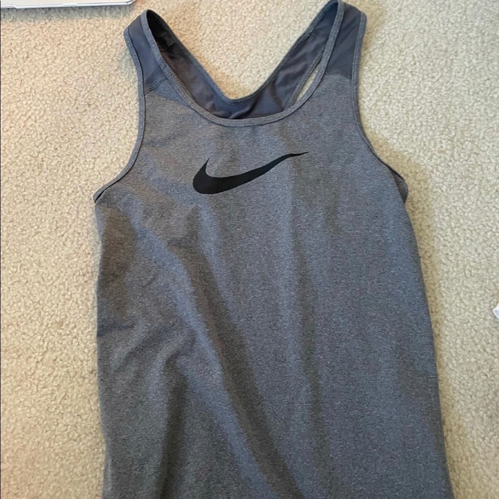 Grey Nike Workout Tank